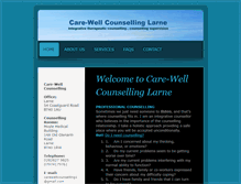 Tablet Screenshot of care-wellcounsellinglarne.com
